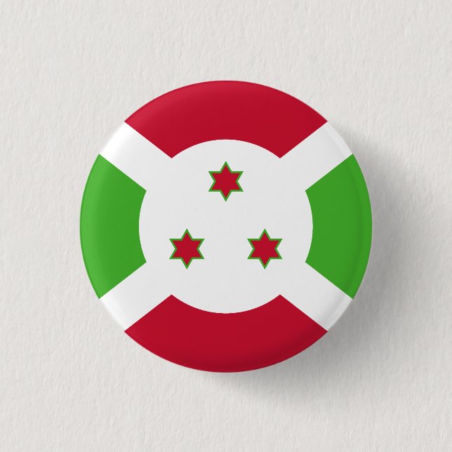 Bóton Redondo 2.54cm Bandeira do Burundi (Frente)