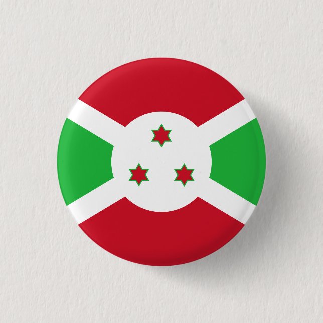 Bóton Redondo 2.54cm Bandeira do Burundi Patriótico (Frente)