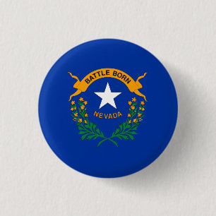 Bóton Redondo 2.54cm Bandeira do Estado de Nevada