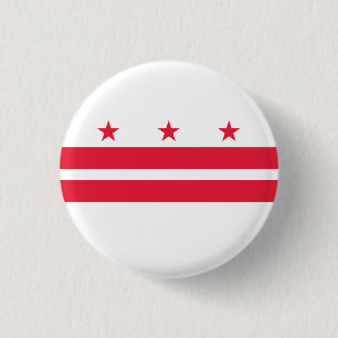 Bóton Redondo 2.54cm Bandeira do Estado de Washington DC
