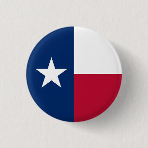 Bóton Redondo 2.54cm Bandeira do Estado do Texas