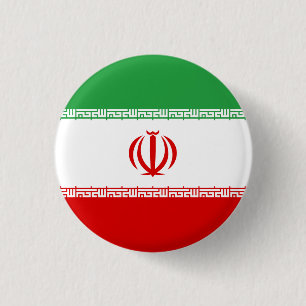 Bóton Redondo 2.54cm Bandeira do Irã (iraniano)