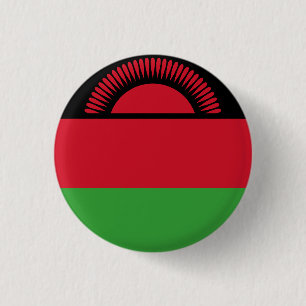 Bóton Redondo 2.54cm Bandeira do Malawi