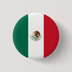 Bóton Redondo 2.54cm Bandeira do México (México)