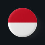 Bóton Redondo 2.54cm Bandeira do Mônaco<br><div class="desc">Bandeira do Mônaco</div>