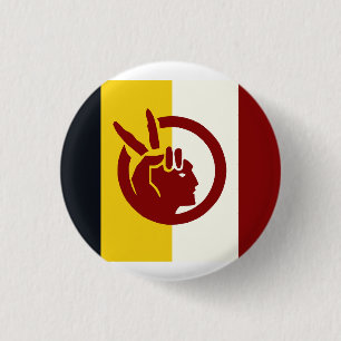 Bóton Redondo 2.54cm bandeira do Movimento Indígena Americano