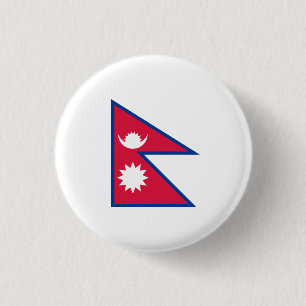 Bóton Redondo 2.54cm Bandeira do Nepal