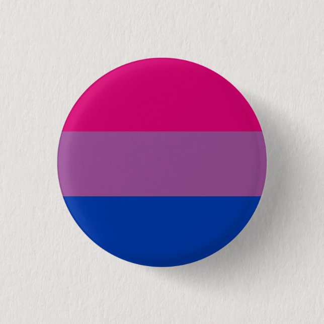 Bóton Redondo 2.54cm Bandeira do Orgulho Bissexual (Frente)