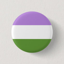 Bóton Redondo 2.54cm Bandeira do orgulho do Genderqueer!