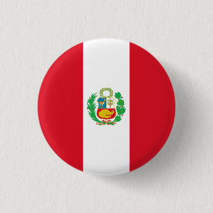 Bóton Redondo 2.54cm Bandeira do Peru