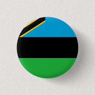 Bóton Redondo 2.54cm Bandeira do Zanzibar