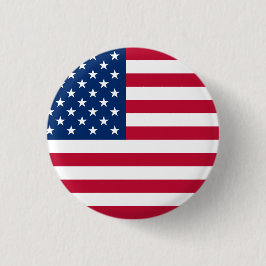 Bóton Redondo 2.54cm Bandeira dos Estados Unidos