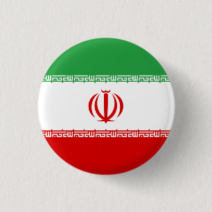 Bóton Redondo 2.54cm Bandeira iraniana, Bandeira do Irã