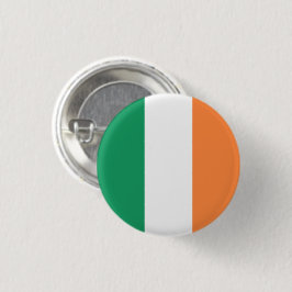 Bóton Redondo 2.54cm Bandeira irlandesa tricolor patriótico Dia de São 