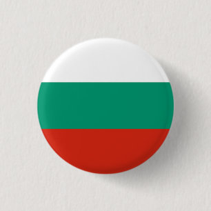 Bóton Redondo 2.54cm Bandeira Nacional da Bulgária