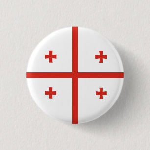 Bóton Redondo 2.54cm Bandeira Nacional da Geórgia