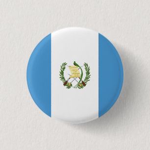 Bóton Redondo 2.54cm Bandeira nacional da Guatemala
