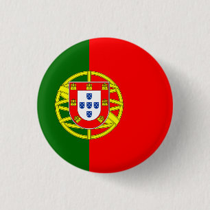 Bóton Redondo 2.54cm Bandeira Nacional de Portugal