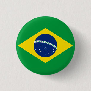 Bóton Redondo 2.54cm Bandeira nacional do Brasil