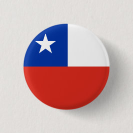 Bóton Redondo 2.54cm Bandeira nacional do Chile