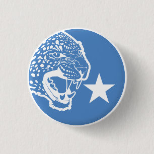 Bóton Redondo 2.54cm Bandeira Nacional dos Animais da Somália Leopardo