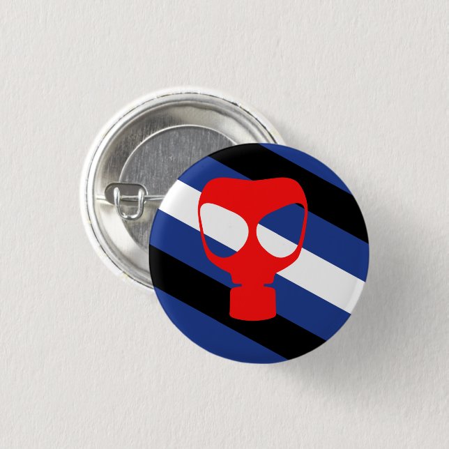 Bóton Redondo 2.54cm Bandeira Orgulho Máscara (Frente & Verso)