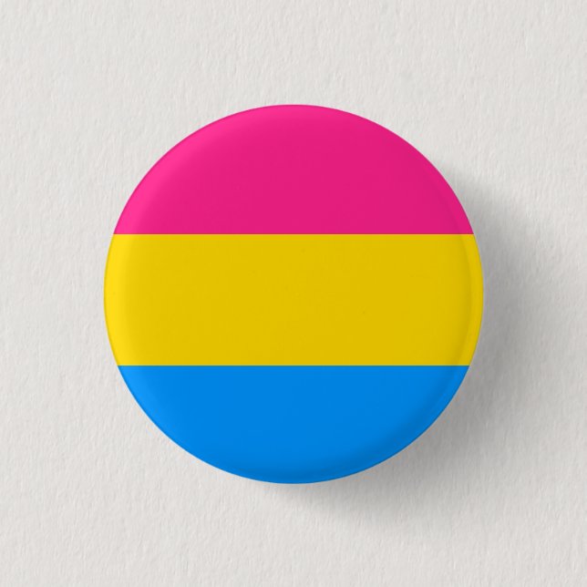 Bóton Redondo 2.54cm Bandeira Pansexual do orgulho (Frente)