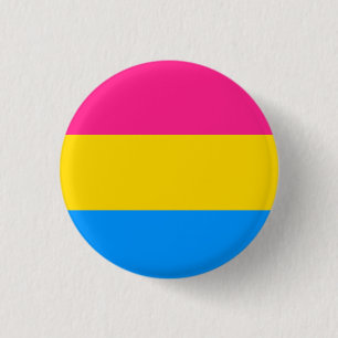 Bóton Redondo 2.54cm Bandeira Pansexual do orgulho