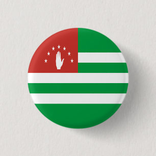 Bóton Redondo 2.54cm Bandeira Patriótica da Abkhazia