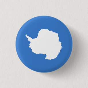 Bóton Redondo 2.54cm Bandeira patriótica da Antártica