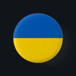 Bóton Redondo 2.54cm Bandeira Patriótica da Ucrânia<br><div class="desc">Bandeira patriótica da Ucrânia.</div>