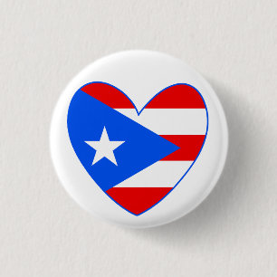 Bóton Redondo 2.54cm Bandeira Porto Rico