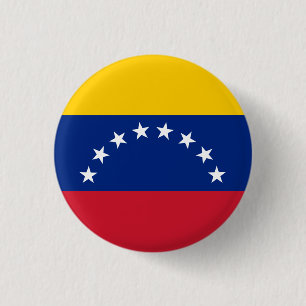 Bóton Redondo 2.54cm Bandeira Venezuela (venezuelana)