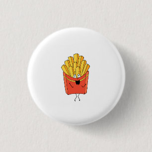 Bóton Redondo 2.54cm Batata frita temática