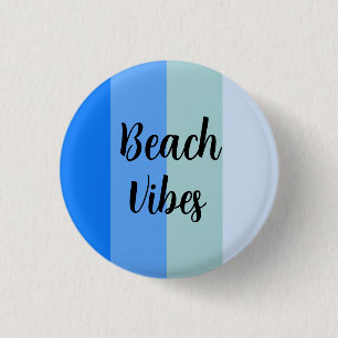Bóton Redondo 2.54cm Beach Vibes, Blue Stripes