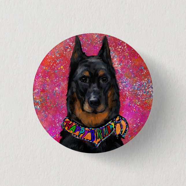 Bóton Redondo 2.54cm Beauceron                       (Frente)