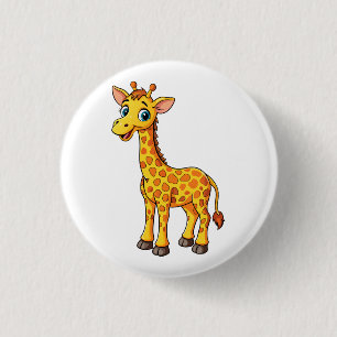 Bóton Redondo 2.54cm Bebê Girafa Fofo Desenho-35281