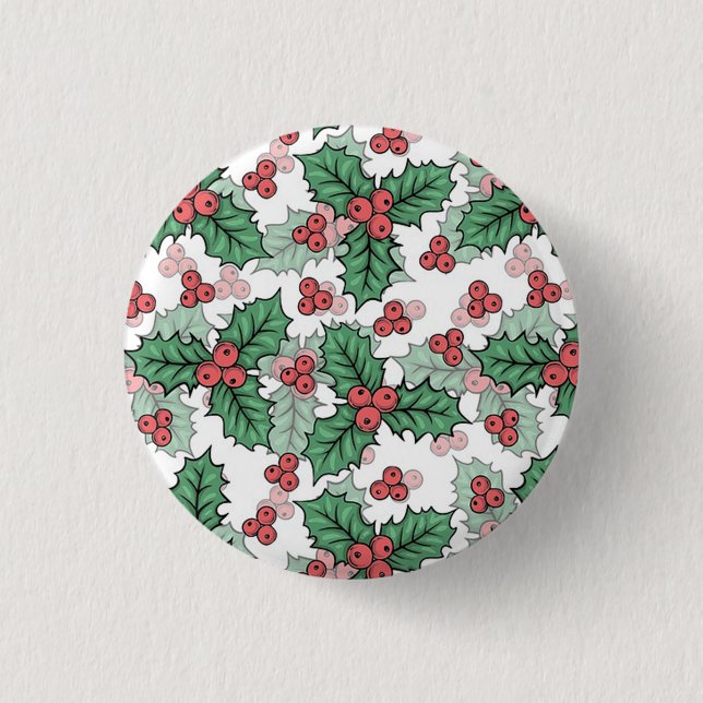Bóton Redondo 2.54cm Bebida Mistletoe Bonita (Frente)