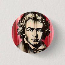 Beethoven no estilo de ilusão óptica BAUHAUS