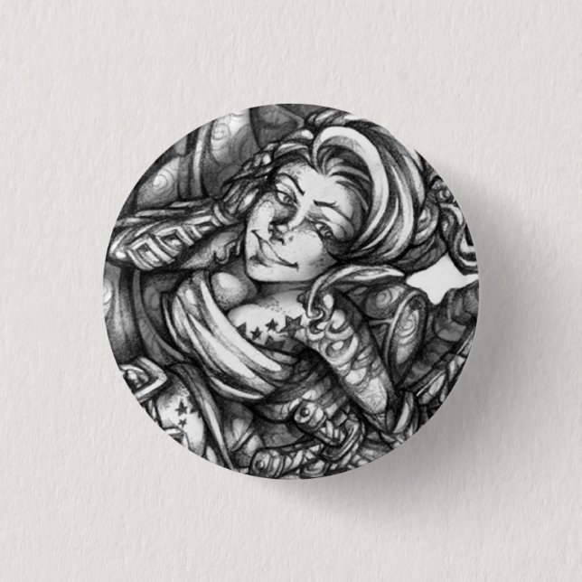 Bóton Redondo 2.54cm BeetleRider (Frente)