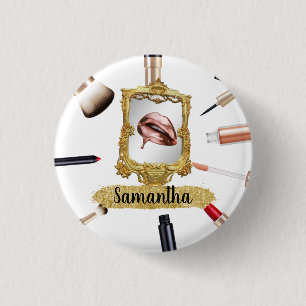 Bóton Redondo 2.54cm Bela Bela Makeup Bela Elegante Personalidade Chic