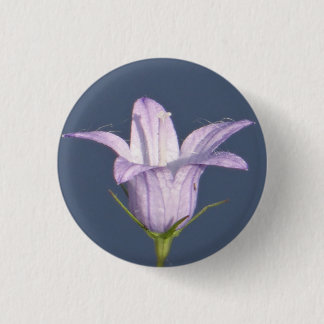 Bóton Redondo 2.54cm Bela flor azul