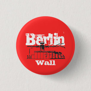Bóton Redondo 2.54cm Berliner Mauer Design