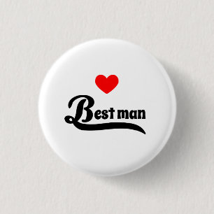 Bóton Redondo 2.54cm Best man