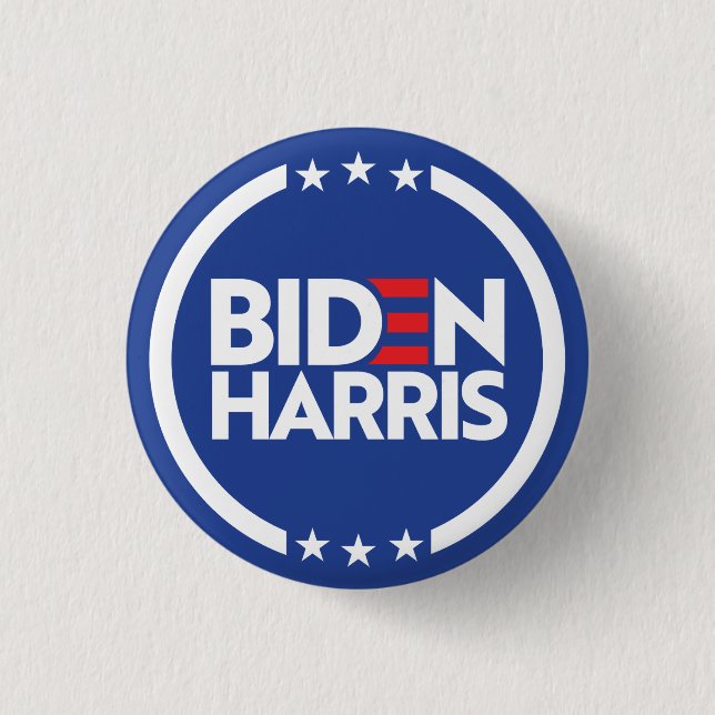 Bóton Redondo 2.54cm Biden Harris (Frente)