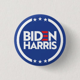 Bóton Redondo 2.54cm Biden Harris