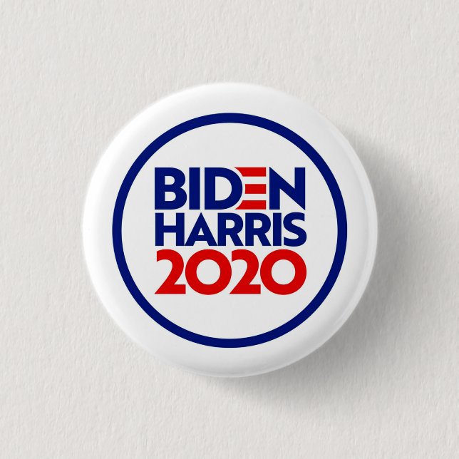 Bóton Redondo 2.54cm Biden/Harris 2020 (Frente)