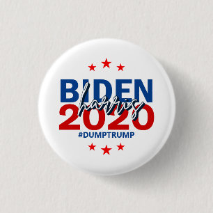 Bóton Redondo 2.54cm "Biden Harris" Joe Biden Kamala Harris 2020