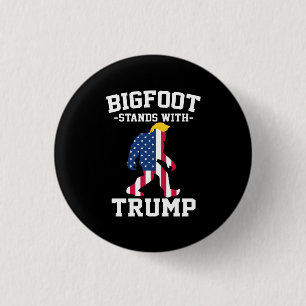 Bóton Redondo 2.54cm Bigfoot Com Eleições Trump 2024