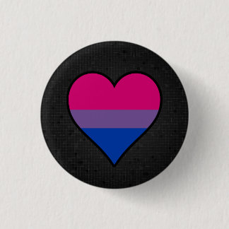Bóton Redondo 2.54cm Bisexuality flag black button